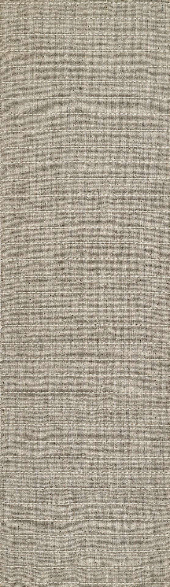 Momeni Oliver OLI-1 Hand Loomed Contemporary Striped Indoor Rug Natural 9' x 12'