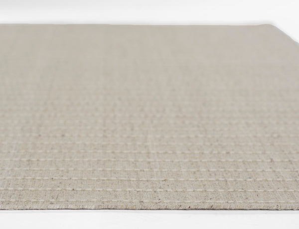 Momeni Oliver OLI-1 Hand Loomed Contemporary Striped Indoor Rug Natural 9' x 12'