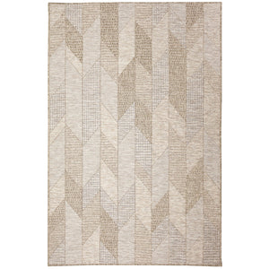 Trans Ocean Liora Manne Orly Angles Indoor/Outdoor Area Rug - Contemporary Geometric Design For Any Space Natural Polypropylene Oly45648212