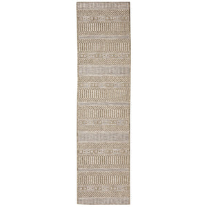 Trans Ocean Liora Manne Orly Stripe Indoor/Outdoor Area Rug - Rustic Transitional Design For Any Space Natural Polypropylene Olyr8648112