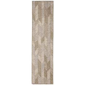Trans Ocean Liora Manne Orly Angles Indoor/Outdoor Area Rug - Contemporary Geometric Design For Any Space Natural Polypropylene Olyr8648212