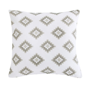 Hiend Accents Chalet Aztec Indoor/Outdoor Pillow - Stylish Geometric Design For Modern Spaces And Versatile Decor Taupe Face And Back, 100% Polyester,Fill, 100% Polyester Op1779-20-tp