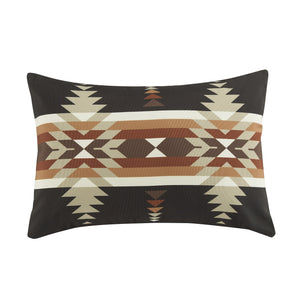 Hiend Accents Yosemite Indoor/Outdoor Pillow - Vibrant Aztec Design For Stylish Comfort In Any Living Space Tan Cover, 100% Polyester,Fill, 100% Polyester Op1839-ob-bk