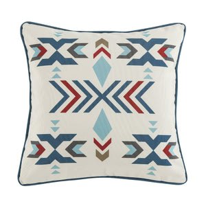 Hiend Accents Spirit Valley Indoor/Outdoor Pillow Set - Elevate Your Space With Stylish Aztec Design & Comfort Light Teal Cover, 100% Polyester,Filling, 100% Polyester Op2113-20-tq