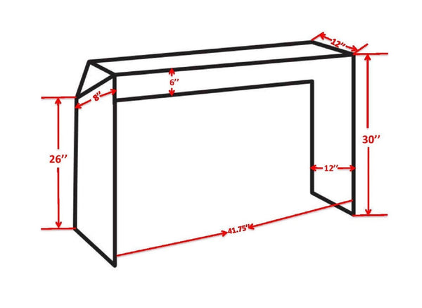 Pasargad Home Katya Gold Foil Console Table - Bold Modern Design For Stunning Living Room Style Gold Iron Prr-039gl