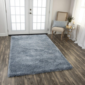 Alora Decor Oregon Plush Hand-Tufted Blue Shag Rug With 1.7" Pile, Super-Soft Polyester, Durable Edges, Cozy Style 5' x 7'6" OREOR100100090576