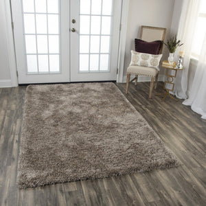 Alora Decor Oregon Plush Beige Hand-Tufted Shag Rug — Ultra-Soft 1.7" Pile, Durable Polyester, Artisanal Finish 5' x 7'6" OREOR100300040576