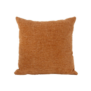 Zeugma Rich Orange Pillow – Ultra Soft Textured Cotton Cushion, Perfect For Home Decor, 20"X20" Size Orange Ultra Soft Fabric Cotton,High Quality Fiberfill Filler Orange Pillow