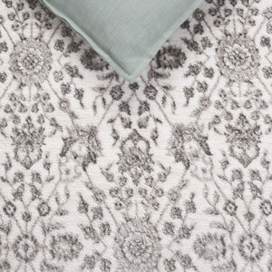 Safavieh Orchard Exquisite Contemporary Area Rug – Premium Turkish Craftsmanship In Elegant Ivory & Silver Ivory ,Silver Polyester Orc216a-5