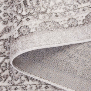 Safavieh Orchard Exquisite Contemporary Area Rug – Premium Turkish Craftsmanship In Elegant Ivory & Silver Ivory ,Silver Polyester Orc216a-5