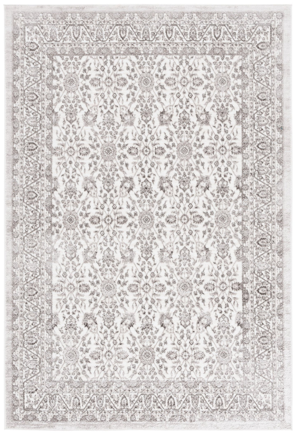 Safavieh Orchard Exquisite Contemporary Area Rug – Premium Turkish Craftsmanship In Elegant Ivory & Silver Ivory ,Silver Polyester Orc216a-5
