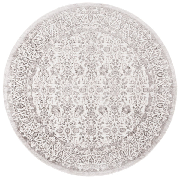 Safavieh Orchard Exquisite Contemporary Area Rug – Premium Turkish Craftsmanship In Elegant Ivory & Silver Ivory ,Silver Polyester Orc216a-5