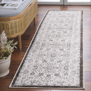 Safavieh Orchard Exquisite Contemporary Area Rug – Premium Turkish Craftsmanship In Elegant Ivory & Silver Grey ,Silver Polyester Orc216f-7sq