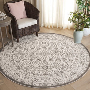 Safavieh Orchard Exquisite Contemporary Area Rug – Premium Turkish Craftsmanship In Elegant Ivory & Silver Grey ,Silver Polyester Orc216f-7sq