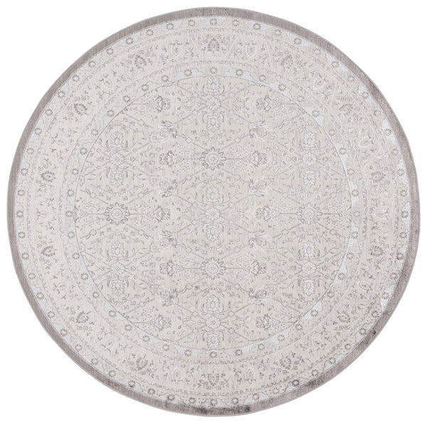 Safavieh Orchard Exquisite Contemporary Area Rug – Premium Turkish Craftsmanship In Elegant Ivory & Silver Grey ,Silver Polyester Orc216f-7sq