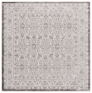 Safavieh Orchard Exquisite Contemporary Area Rug – Premium Turkish Craftsmanship In Elegant Ivory & Silver Grey ,Silver Polyester Orc216f-7sq