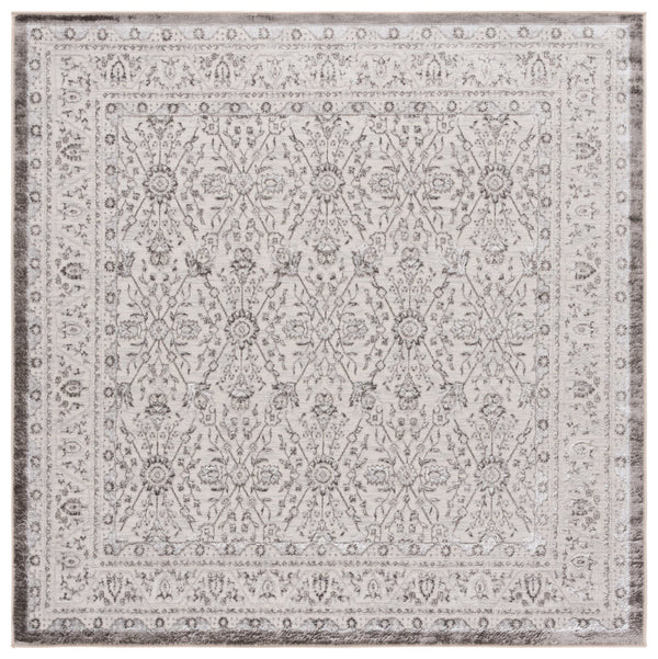 Safavieh Orchard Exquisite Contemporary Area Rug – Premium Turkish Craftsmanship In Elegant Ivory & Silver Grey ,Silver Polyester Orc216f-7sq