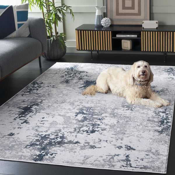 Safavieh Orchard Area Rug - Sophisticated Turkish Design In Elegant Grey And Blue, Perfect For Cozy Living Spaces Grey ,Blue Polyester Orc218f-9