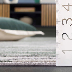 Safavieh Orchard Premium Polyester Area Rug - Elegant Modern Design With Timeless Charm For Any Room Grey ,Green Polyester Orc220f-4