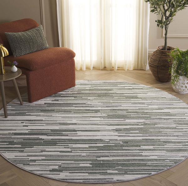 Safavieh Orchard Premium Polyester Area Rug - Elegant Modern Design With Timeless Charm For Any Room Grey ,Green Polyester Orc220f-4