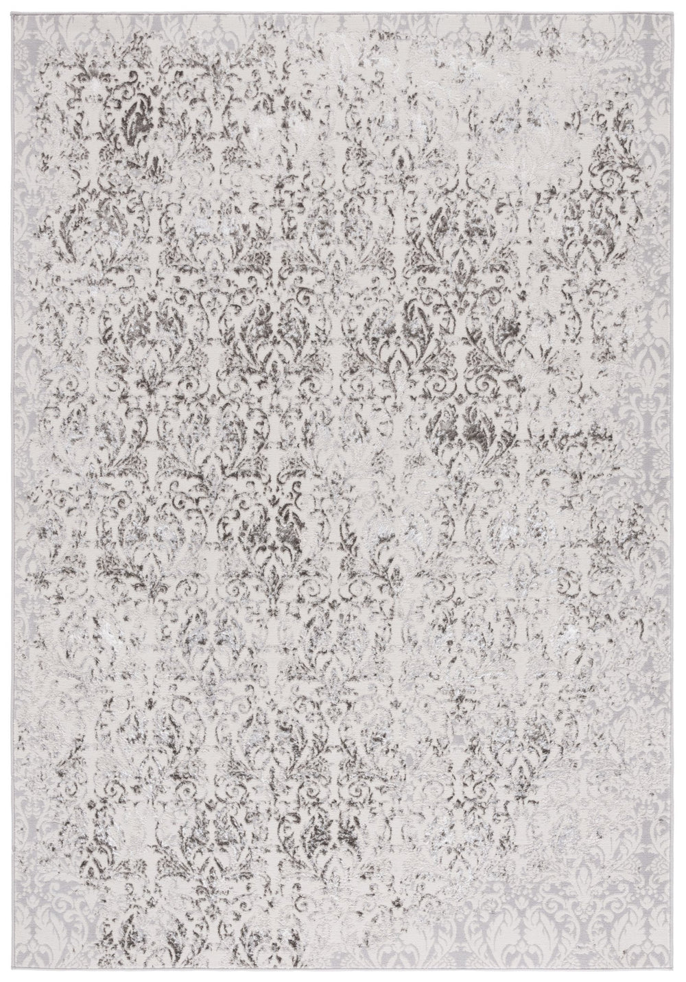 Safavieh Orchard Luxurious Area Rug - Modern Grey & Silver Design, Soft Polyester For Comfort & Durability Grey ,Silver Polyester Orc224f-7r