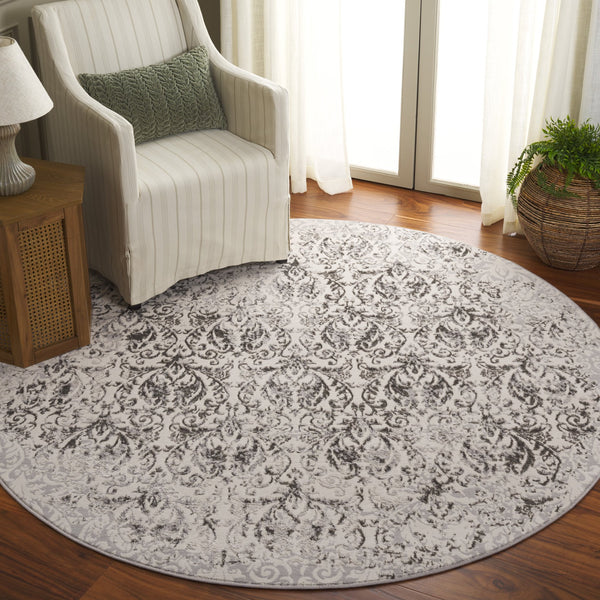 Safavieh Orchard Luxurious Area Rug - Modern Grey & Silver Design, Soft Polyester For Comfort & Durability Grey ,Silver Polyester Orc224f-7r