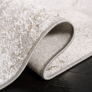 Safavieh Orchard Area Rug - Contemporary Turkish Design With Luxurious Grey And Gold, Durable & Easy Care Grey ,Gold Polyester Orc617h-10sq