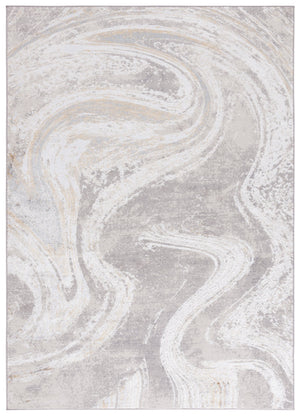 Safavieh Orchard Area Rug - Contemporary Turkish Design With Luxurious Grey And Gold, Durable & Easy Care Grey ,Gold Polyester Orc617h-10sq