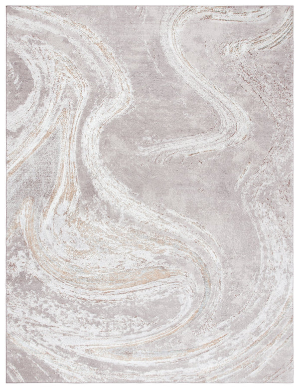 Safavieh Orchard Area Rug - Contemporary Turkish Design With Luxurious Grey And Gold, Durable & Easy Care Grey ,Gold Polyester Orc617h-10sq