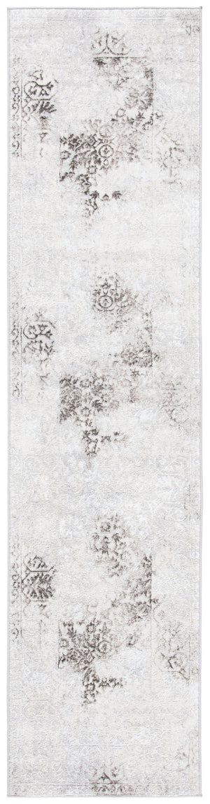 Safavieh Orchard Transitional Area Rug - Elegant Turkish Design, Soft Polyester, Oeko-tex Certified Comfort Grey ,Light Grey Polyester Orc684h-7sq