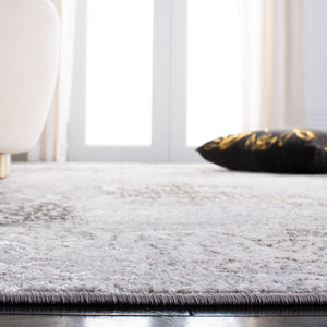 Safavieh Orchard Transitional Area Rug - Elegant Turkish Design, Soft Polyester, Oeko-tex Certified Comfort Grey ,Light Grey Polyester Orc684h-7sq