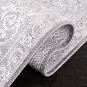 Safavieh Orchard Transitional Area Rug - Elegant Turkish Design, Soft Polyester, Oeko-tex Certified Comfort Grey ,Light Grey Polyester Orc684h-7sq