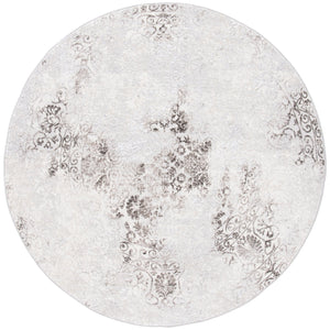 Safavieh Orchard Transitional Area Rug - Elegant Turkish Design, Soft Polyester, Oeko-tex Certified Comfort Grey ,Light Grey Polyester Orc684h-7sq