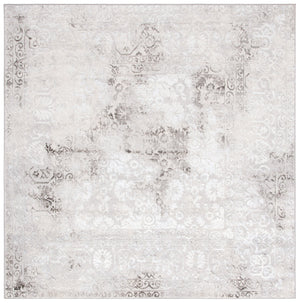 Safavieh Orchard Transitional Area Rug - Elegant Turkish Design, Soft Polyester, Oeko-tex Certified Comfort Grey ,Light Grey Polyester Orc684h-7sq