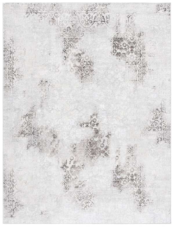 Safavieh Orchard Transitional Area Rug - Elegant Turkish Design, Soft Polyester, Oeko-tex Certified Comfort Grey ,Light Grey Polyester Orc684h-7sq