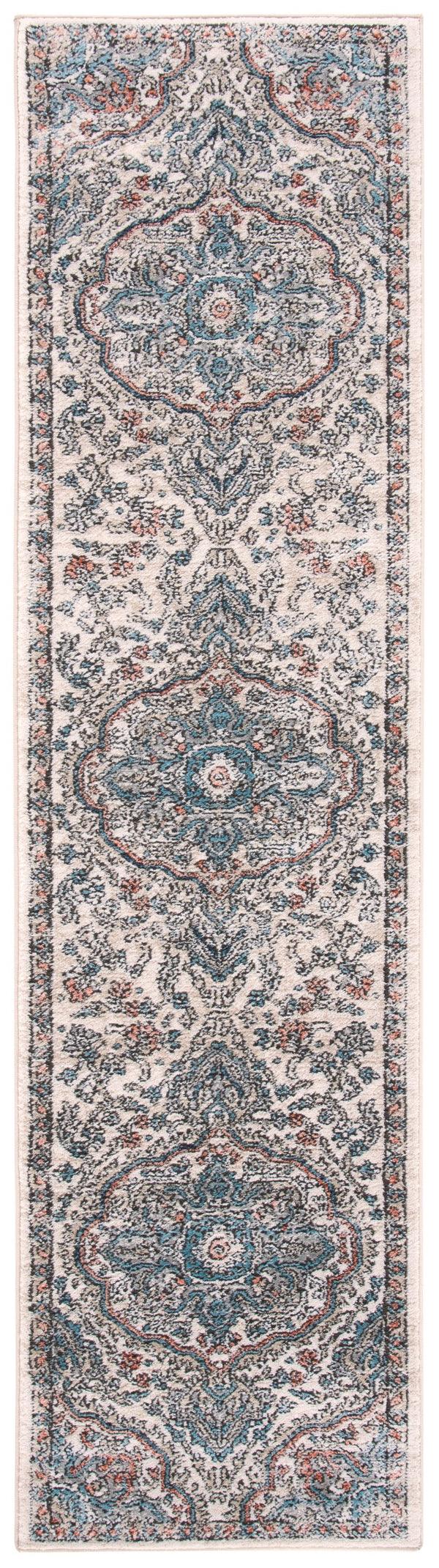 Safavieh Oregon Traditional-style Rug In Elegant Grey And Blue For Timeless Home Décor And Comfort Grey ,Blue 80% Polypropylene,20% Polyester Ore812f-212