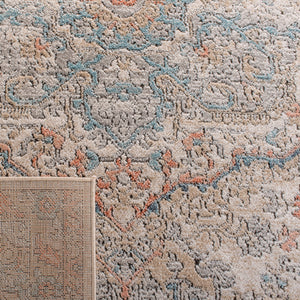 Safavieh Oregon Traditional-style Rug In Elegant Grey And Blue For Timeless Home Décor And Comfort Grey ,Blue 80% Polypropylene,20% Polyester Ore812f-212