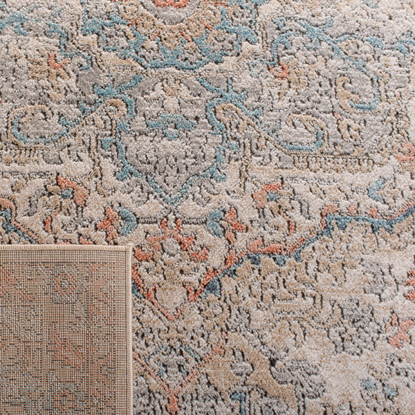 Safavieh Oregon Traditional-style Rug In Elegant Grey And Blue For Timeless Home Décor And Comfort Grey ,Blue 80% Polypropylene,20% Polyester Ore812f-212