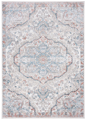 Safavieh Oregon Traditional-style Rug In Elegant Grey And Blue For Timeless Home Décor And Comfort Grey ,Blue 80% Polypropylene,20% Polyester Ore812f-212