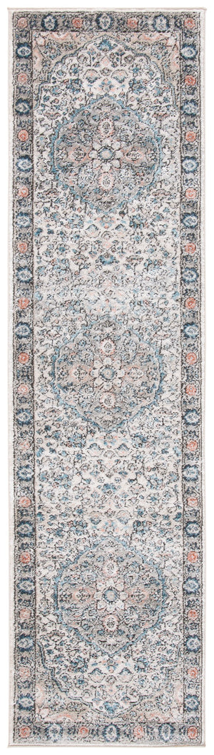 Safavieh Oregon Area Rug In Elegant Grey And Blue Hues, Timeless Design For Luxurious Home Décor Grey ,Blue 80% Polypropylene,20% Polyester Ore813f-3