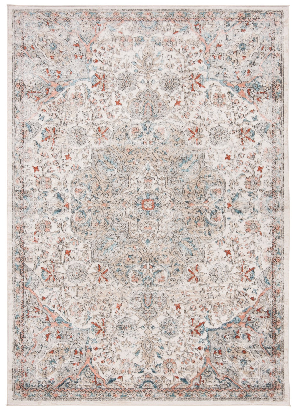 Safavieh Oregon Elegantly Crafted Grey And Ivory Area Rug - Timeless Design, Durable, Oeko-tex Certified Home Decor Grey ,Ivory 80% Polypropylene,20% Polyester Ore814f-210