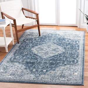 Safavieh Oregon Traditional Area Rug - Timeless Elegance With Intricate Patterns For Classic Home Décor Navy ,Ivory 80% Polypropylene,20% Polyester Ore858n-6