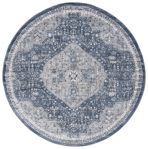 Safavieh Oregon Traditional Area Rug - Timeless Elegance With Intricate Patterns For Classic Home Décor Navy ,Ivory 80% Polypropylene,20% Polyester Ore858n-6
