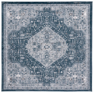 Safavieh Oregon Traditional Area Rug - Timeless Elegance With Intricate Patterns For Classic Home Décor Navy ,Ivory 80% Polypropylene,20% Polyester Ore858n-6