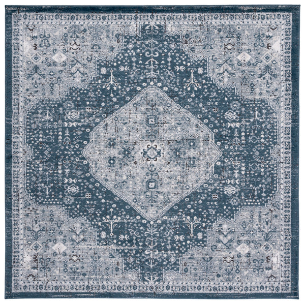 Safavieh Oregon Traditional Area Rug - Timeless Elegance With Intricate Patterns For Classic Home Décor Navy ,Ivory 80% Polypropylene,20% Polyester Ore858n-6