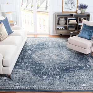 Safavieh Oregon Traditional Area Rug - Timeless Elegance With Intricate Patterns For Classic Home Décor Navy ,Ivory 80% Polypropylene,20% Polyester Ore858n-6