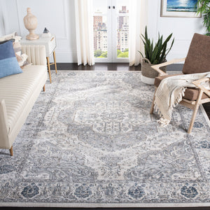 Safavieh Oregon Oversized Ivory/Grey Area Rug - 11x15 Ft Plush Comfort, Durable Power Loomed Elegance Ivory ,Grey 80% Polypropylene,20% Polyester Ore867a-1115