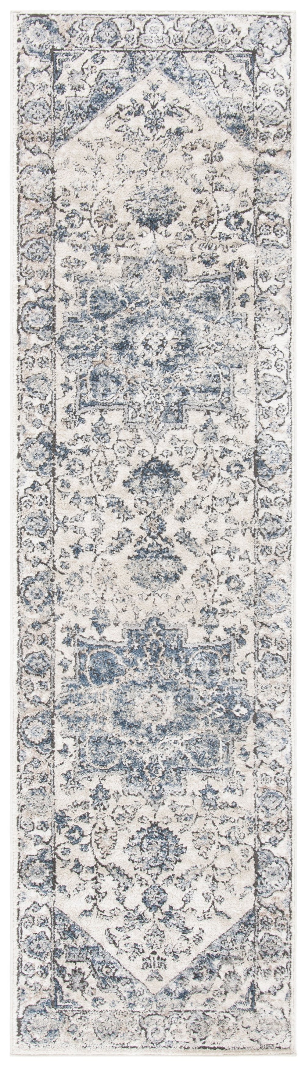 Safavieh Oregon Timeless Elegance Ivory & Blue Area Rug - Vintage Inspired Design For Sophisticated Spaces Ivory ,Blue 80% Polypropylene,20% Polyester Ore868a-28