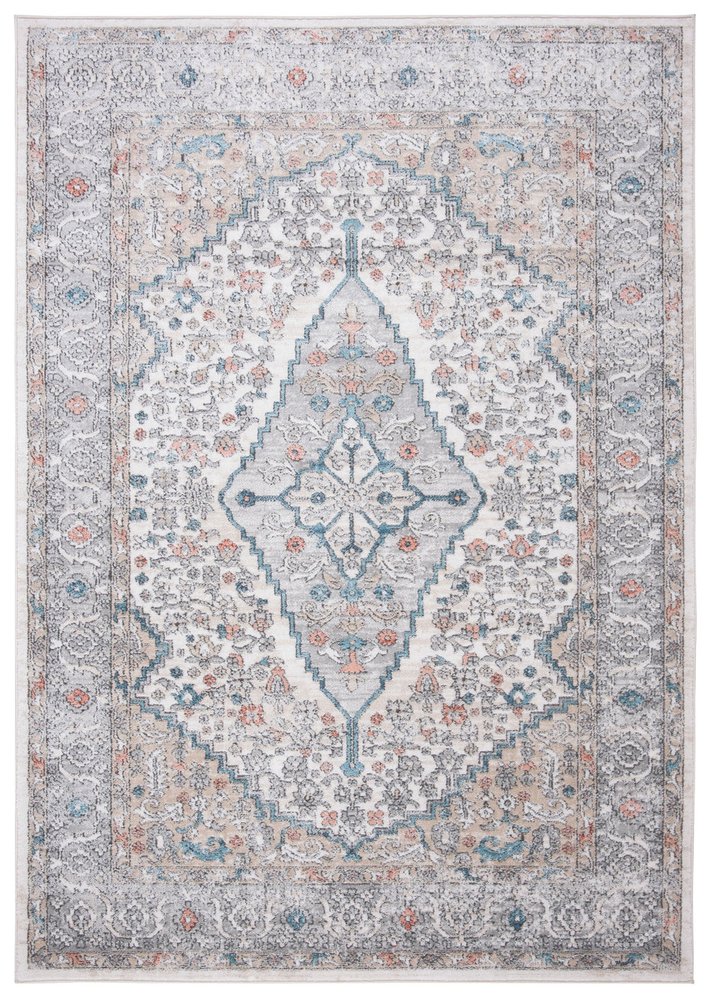 Safavieh Oregon Traditional Area Rug - Timeless Grey And Ivory Design For Elegant Home Decor Solutions Grey ,Ivory 80% Polypropylene,20% Polyester Ore876f-4