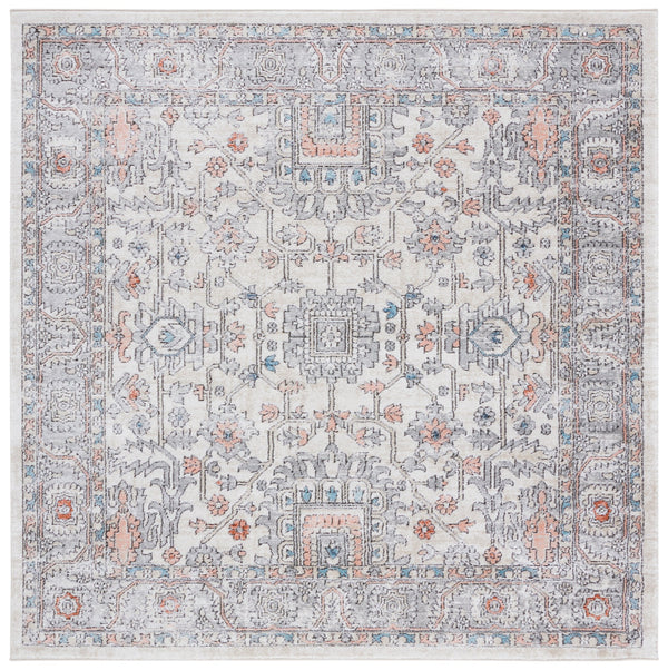 Safavieh Oregon Traditional Area Rug - Luxurious Power-loomed Design For Elegant Home Decor And Comfort Grey ,Ivory 80% Polypropylene,20% Polyester Ore877f-4